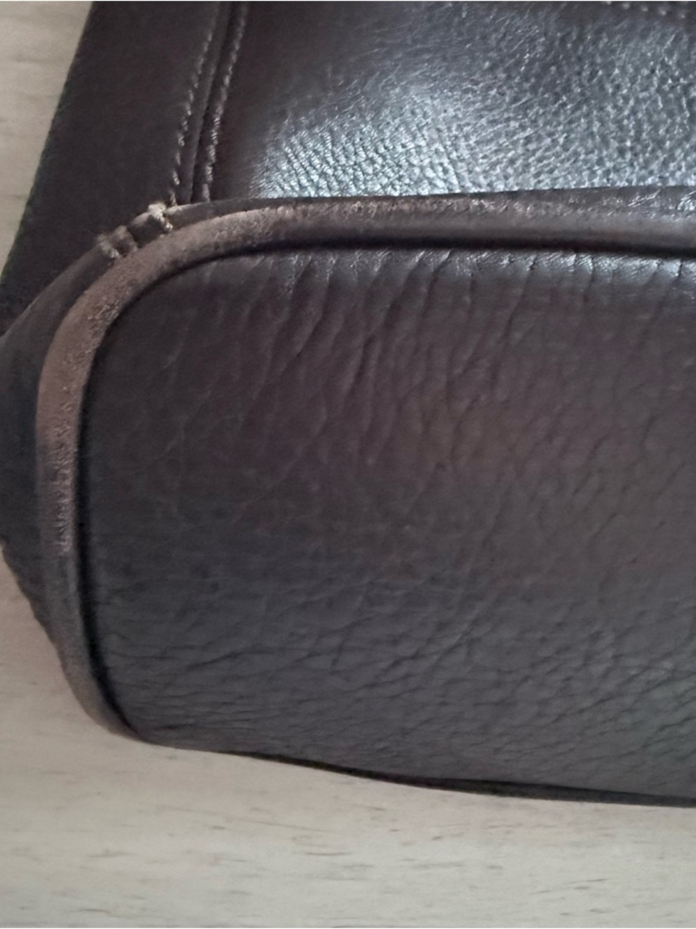 Vintage Coach Sonoma Brown Grain Pebble Genuine Leather Shoulder Bag - Picture 14 of 16